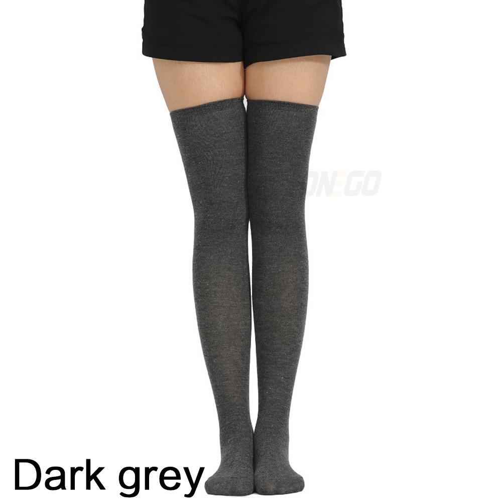 Fashion Leg Women Socks Over Knee Socks Solid Warmers Knee High Socks 5 Colors Optional