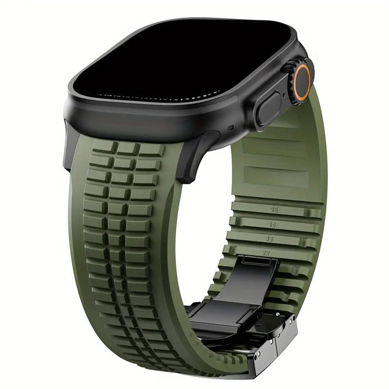 Luxury Strap for Apple Watch Ultra 2 49mm 10 46mm Men's Soft Wristband Compatible with iWatch Series 9, 8, 7, 6, 5, 4, SE 45mm 44mm Fashion Bracelet