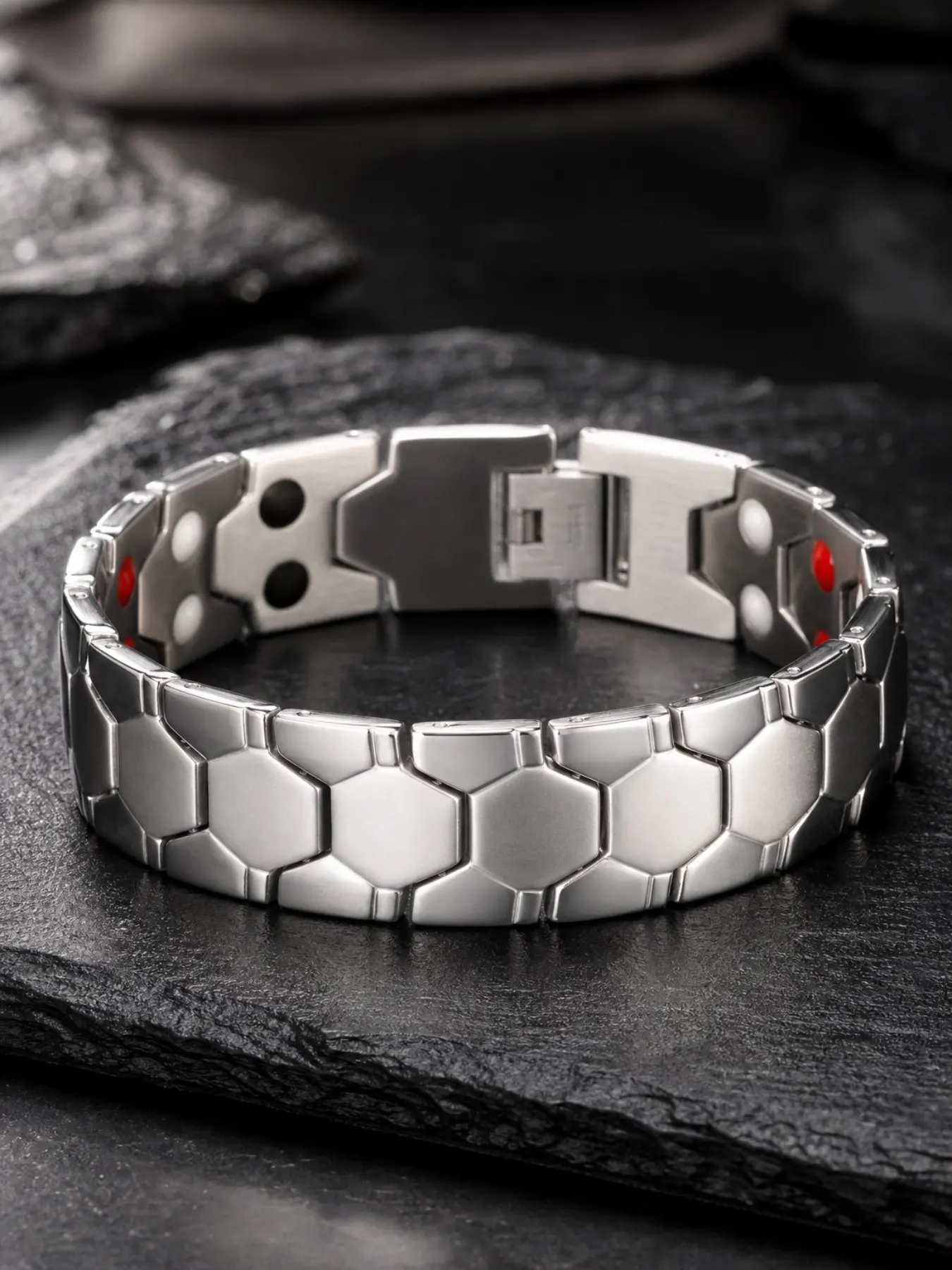 Copper Magnetic Bracelet Energy Healing Men Women, 7.8in Bracelet Bangle, Alloy Chain Bracelet, Fashionable Bangle,  Bracelet for Men & Women,  Punk Style l ,Trendy All-match & Exquisite Jewelry for Birthday Gift, High Quality Bracelet