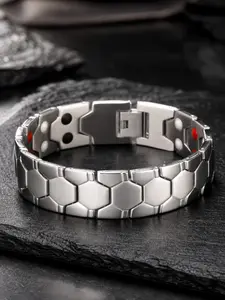 Copper Magnetic Bracelet Energy Healing Men Women, 7.8in Bracelet Bangle, Alloy Chain Bracelet, Fashionable Bangle,  Bracelet for Men & Women,  Punk Style l ,Trendy All-match & Exquisite Jewelry for Birthday Gift, High Quality Bracelet