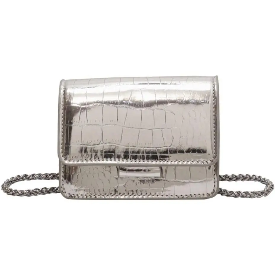 Metallic Evening Mini  Purse, Crossbody Bags for Women Y2K Glitter Clutch Handbag for Nightclub Parties