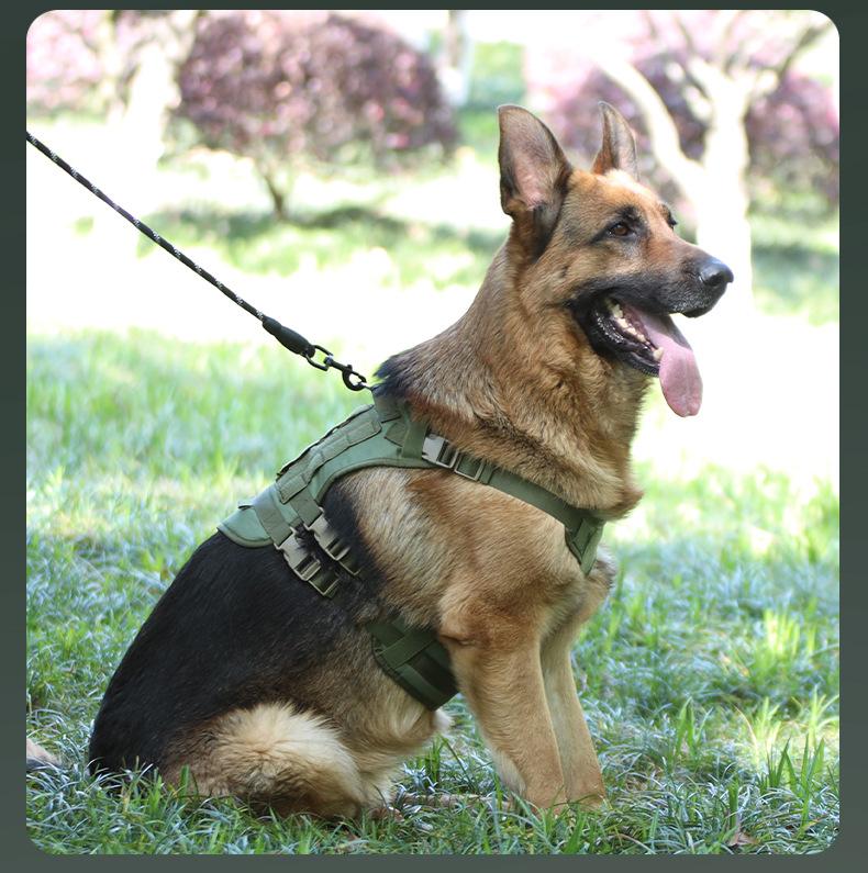 Tactical Dog Harness – Universal Harness, Walking Harness & Safety Harnesses for Small to Large Dogs, Durable Reflective, Easy to Control, No Pull Adjustable Pet Harness, Pet Supplies