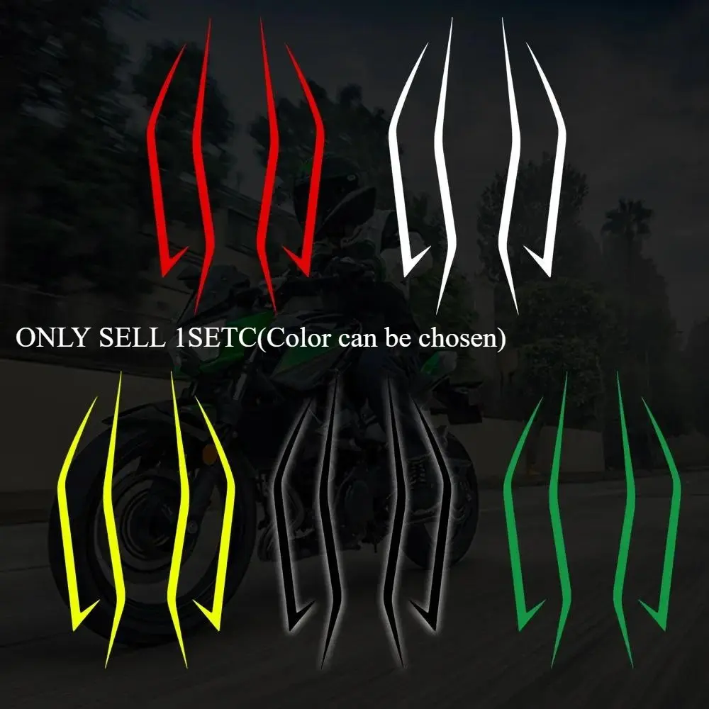 1SET Multi-Color Sharp Arrow Line Logo Sticker Stick on motorcycle small items, this decor’s vibe hides your preference for motorcycle styles, injecting motorcycle soul into small items, Motorcycle Stickers
