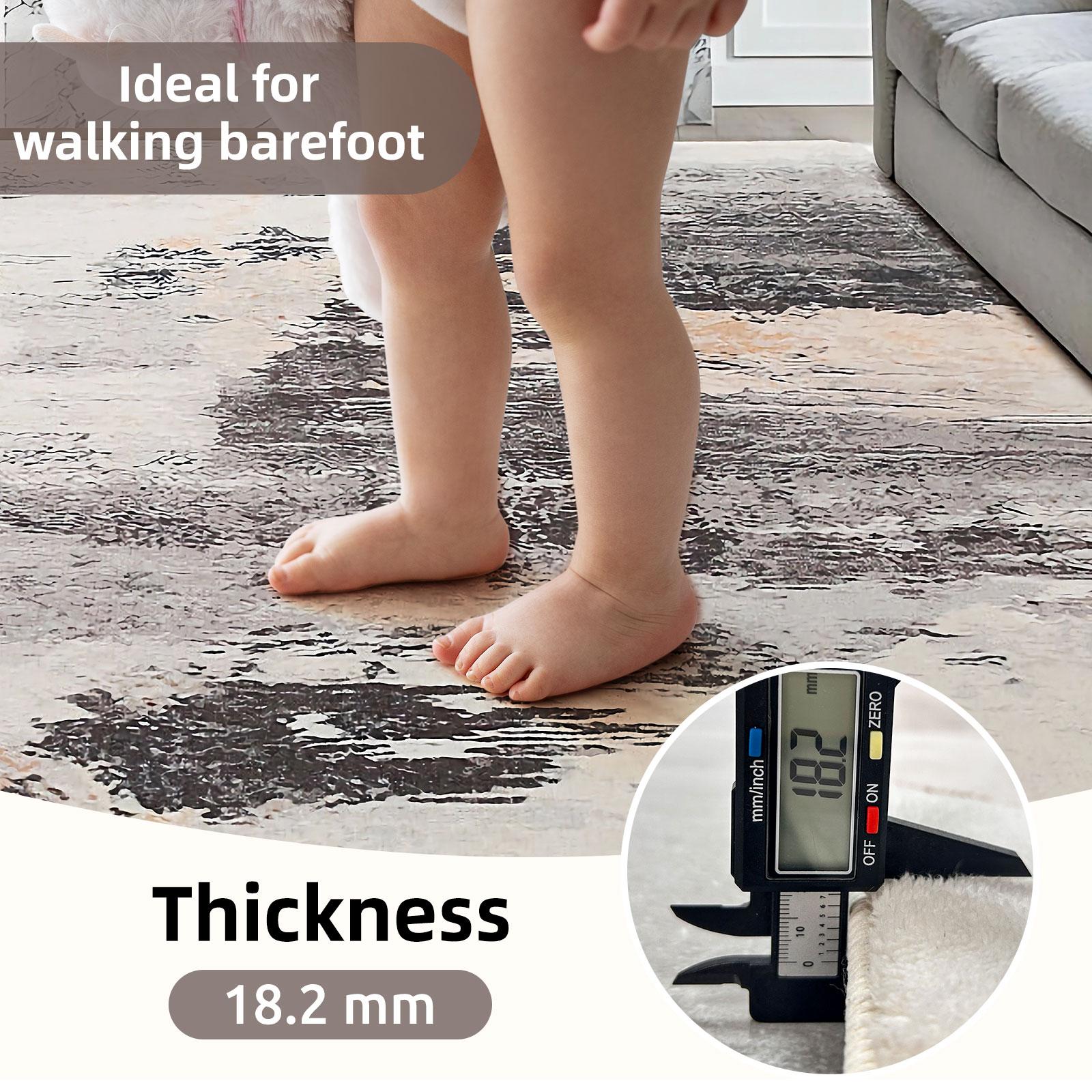 Soft Comfortable Carpet with Modern Simple Design, Ideal Modern Abstract Rug for Bedroom, Kitchen, Living Room, Dressing Room and Bedside Indoor Use, Home Decor Rug, Holiday Gift