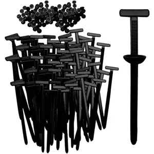 60Pcs Nylon Universal Cable Tie Buckle, Heavy Duty Self-Locking Nylon Zip Ties Holder, Multipurpose Plastic Cable Ties Tool for Car Daily Repair