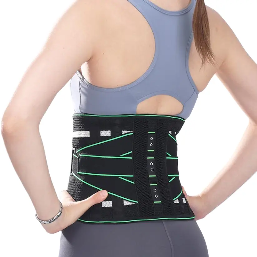 Adjustable Polyester Lumbar Support Brace, Breathable Waist Trainer Belt for Gym, Weightlifting, and Herniated Disc Relief, Lumbar Waist, Back Brace, Waist Support
