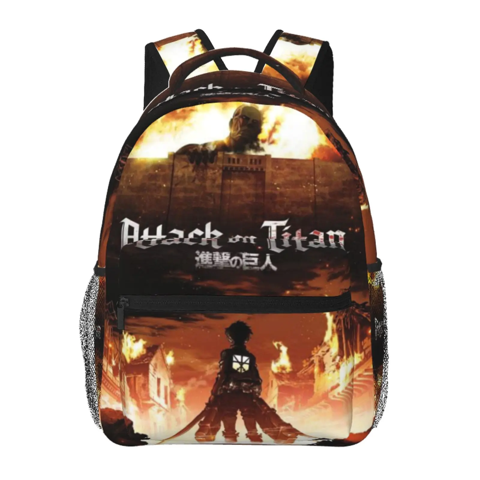 Attack On Titan2 backpack, anime bookbag cartoon lightweight backpacks,adjustable straps book bags for teens girls boys, fashionable unisex school bag, kids bags for office travel college work school, gift