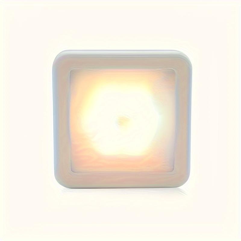 Wireless Motion Sensor LED Step Light, IP44 Waterproof Auto On/Off Wall Ceiling Lamp, Plug-In Energy Saving Stair Light for Corridor Garage Bedroom Living Room, Modern Square Design