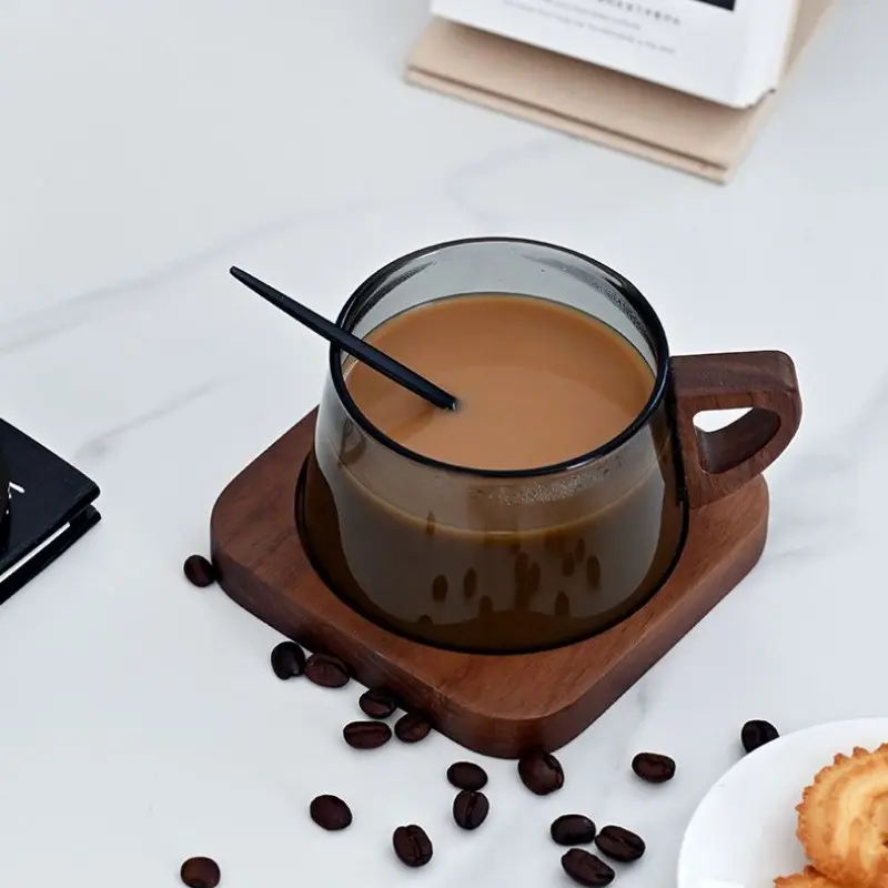 Luxury Premium Glass Coffee Mug, Classic Coffee Mugs, Clear Glass Coffee Mugs, Clear Coffee Cups