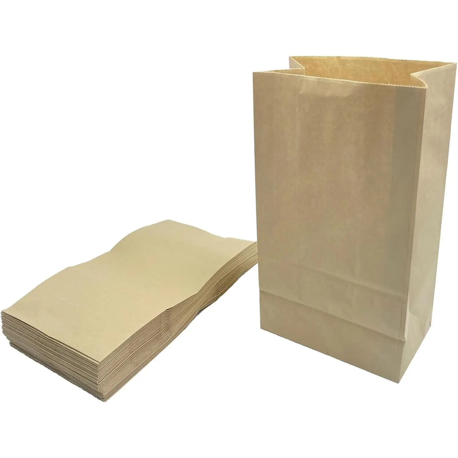 Kitchen Food Waste Bags, Compostable Paper Garbage Bag, Recycling Paper Trash Bag for Dry Rubbish, Plastic Free (50 Count (Pack of 1))