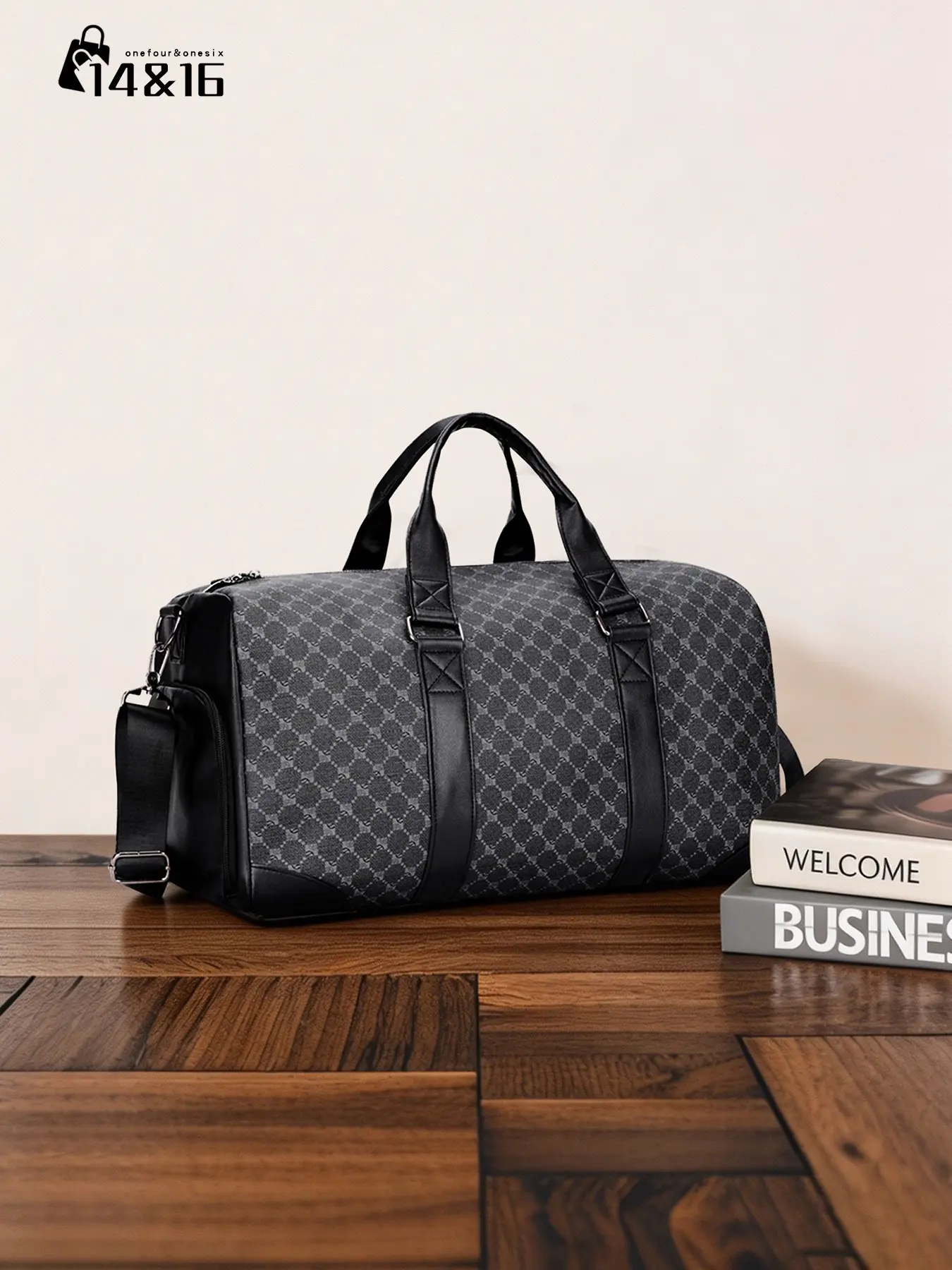Men's Large Capacity Fashionable Travel Duffel Bag, Multifunctional Travel Bag, Portable Durable Gym Bag with Crossbody Strap, Ideal for Fitness, Weekend & Beach Trips, Sport Duffle Bag