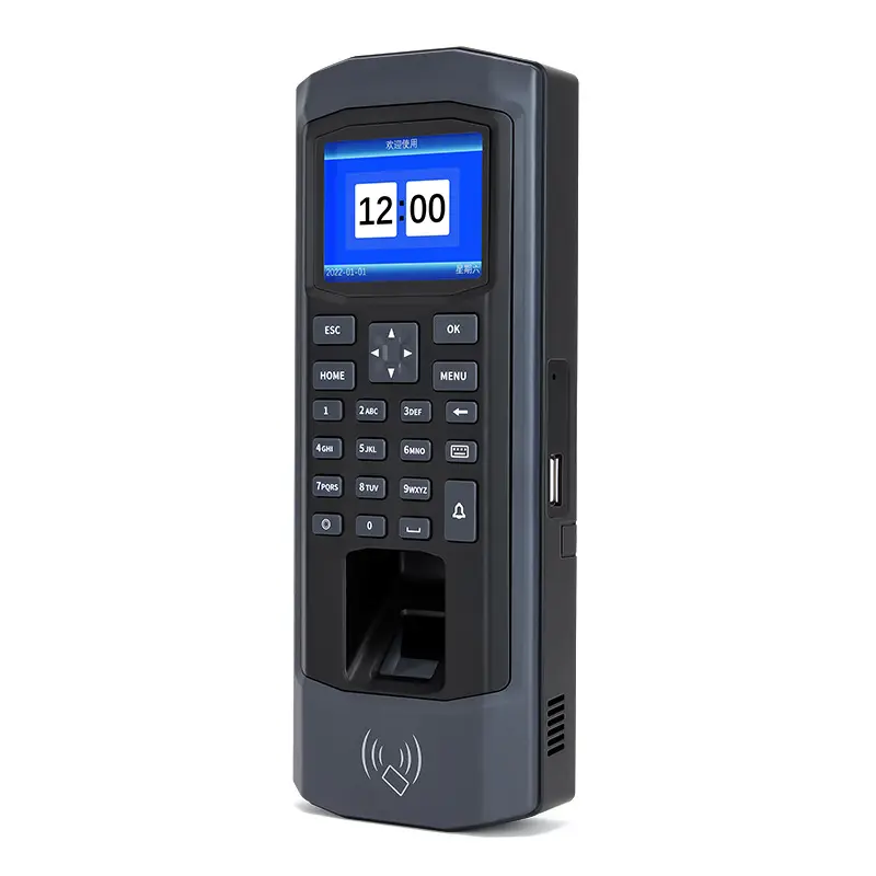 Export Version All in One Fingerprint Access Attendance Machine Supports Password ID Card Unlock for Office Daily Entry Management