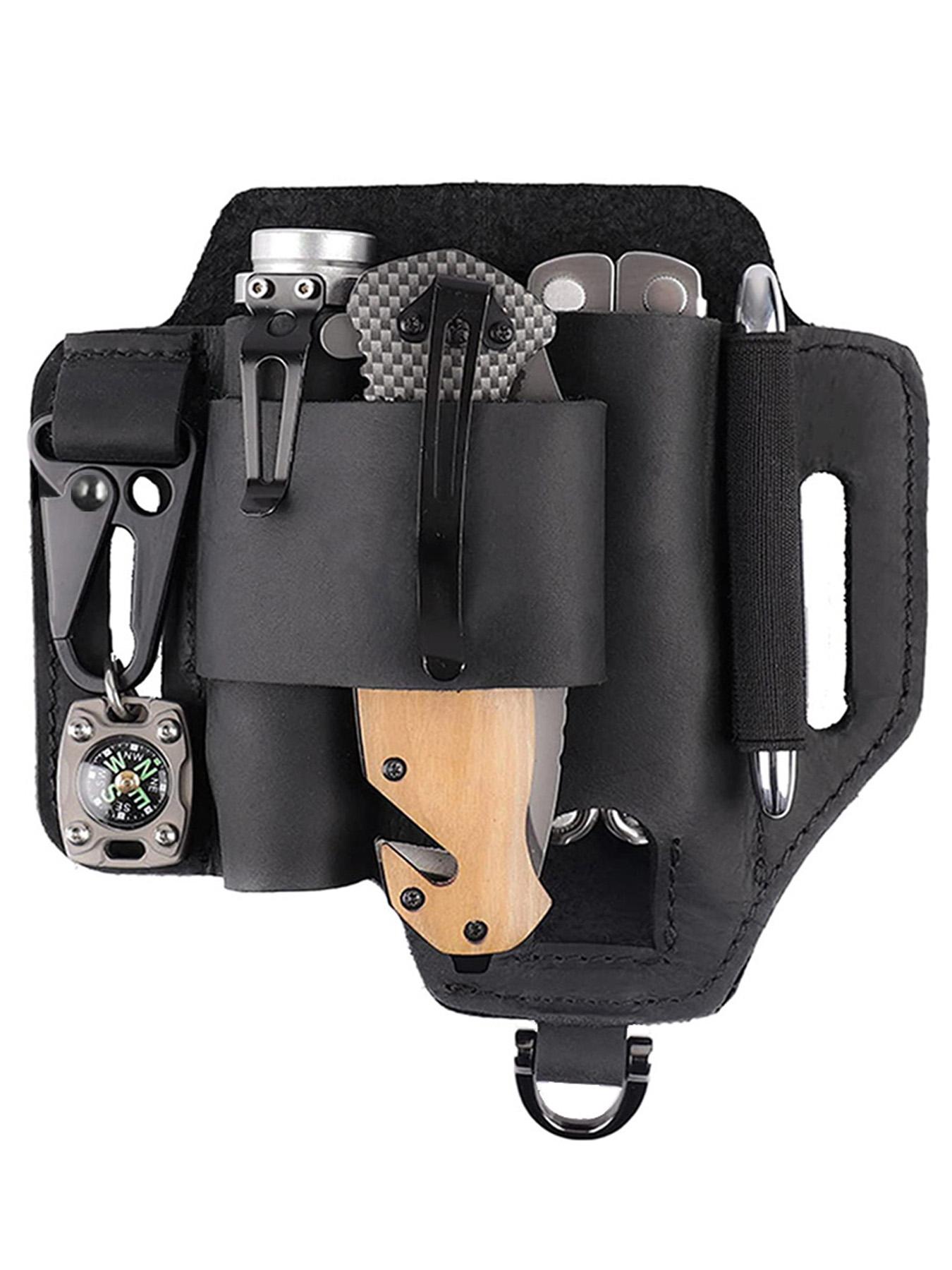 Men's Casual Solid Color Belt Bag, Multi-functional Waist Bag, Waist Slip Pocket, Outdoor Multitool Kits for Fishing Hunting Foraging, Casual  High-quality Daily Commuting Bag
