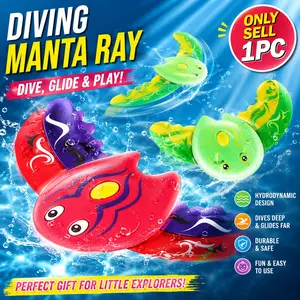 1pc self-propelled graffiti stingray early education toy, teaching aid for observing fish movements, underwater glider, suitable for aquariums, beaches, and lawn swimming
