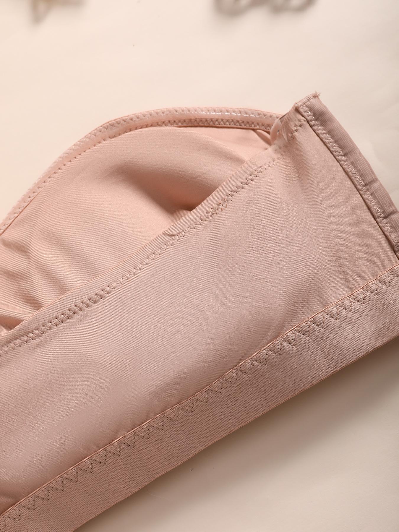 【Plus Size】Solid Wireless Strapless Bra,Women's Smooth Comfortable Breathable Push Up Bra with Full Coverage,Women's Lingerie for Daily Wear