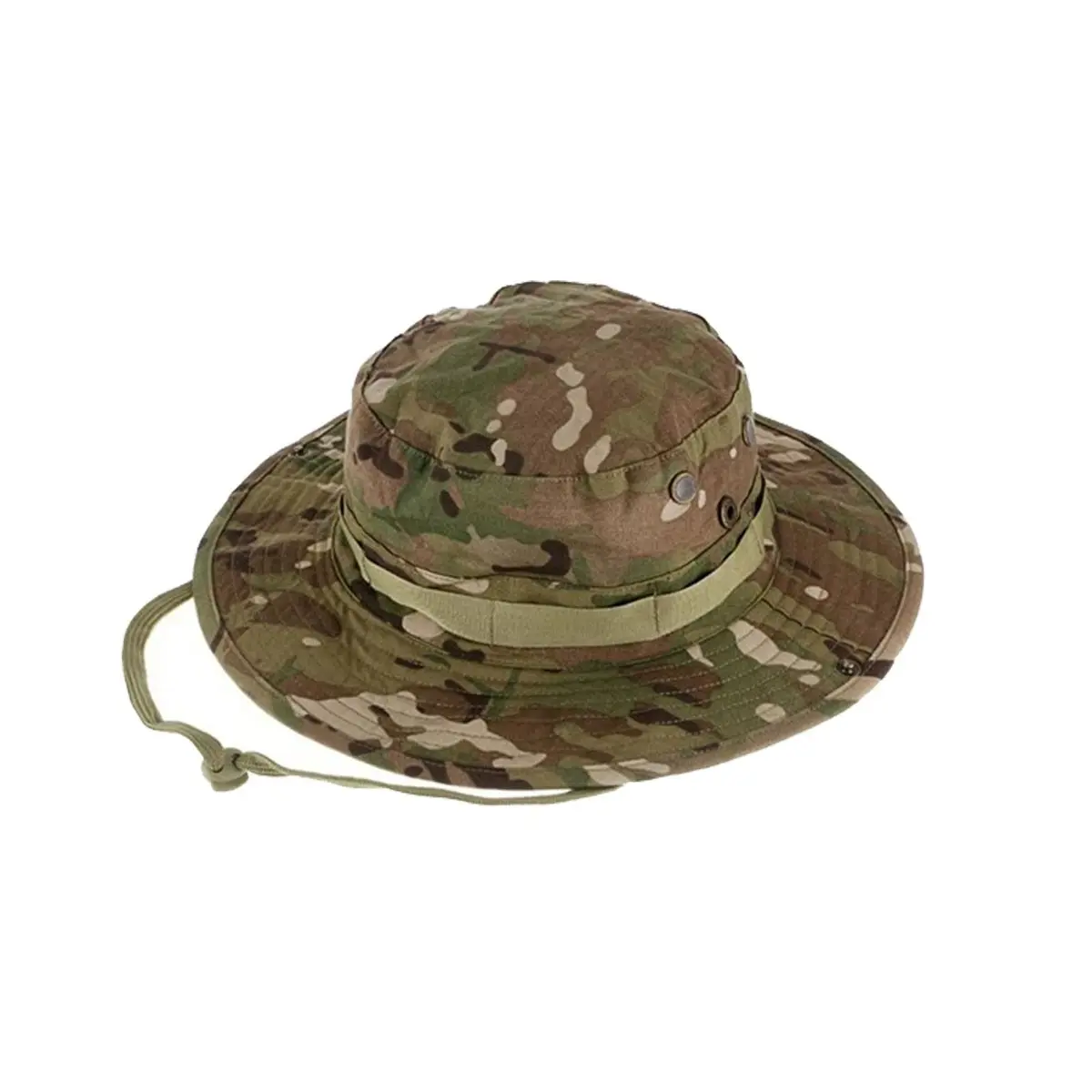 Camouflage Tactical Boonie Hat for Men, Casual Outdoor Hat, Outdoor Fishing Hiking Cap, Sun Protective Bucket Sniper Hat, Camping Climbing Gear
