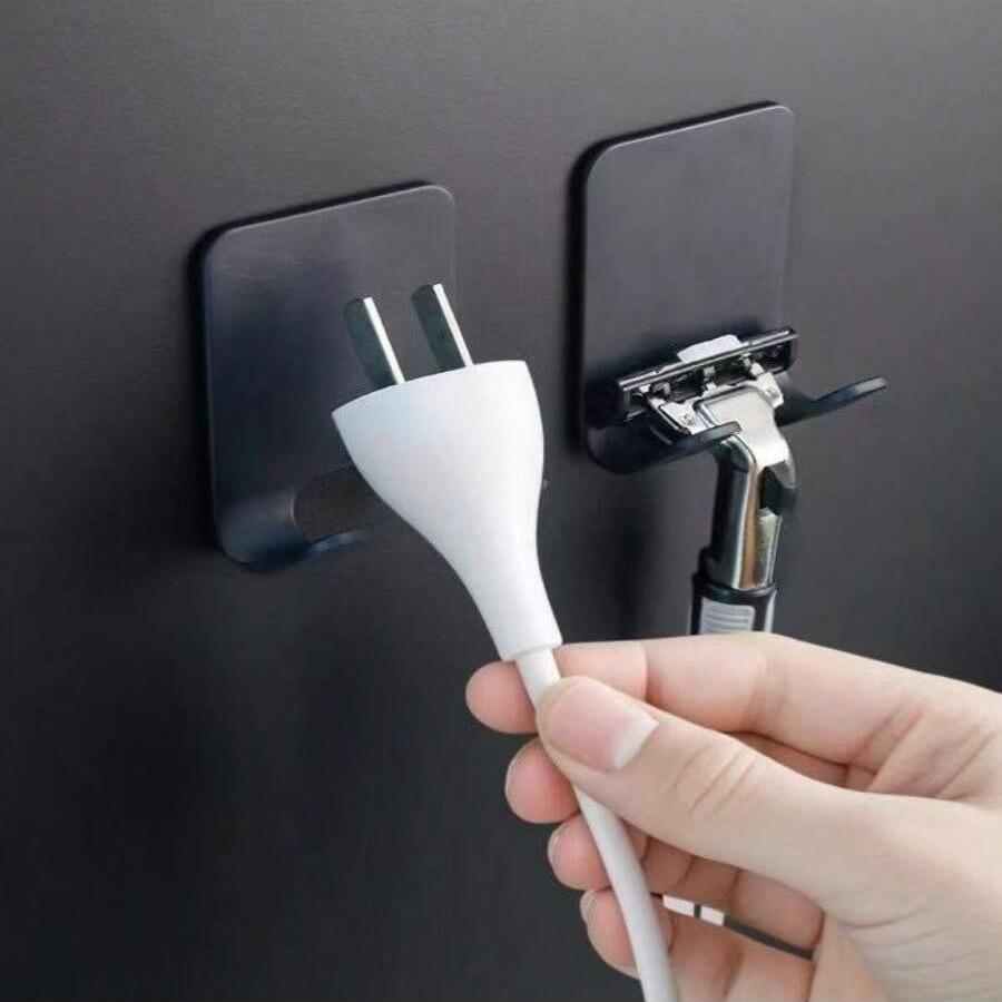 Razor Storage Rack, 4 Counts Wall Mounted Razor Holder, Portable Storage Rack for Bathroom, Home Organizer for Bathroom