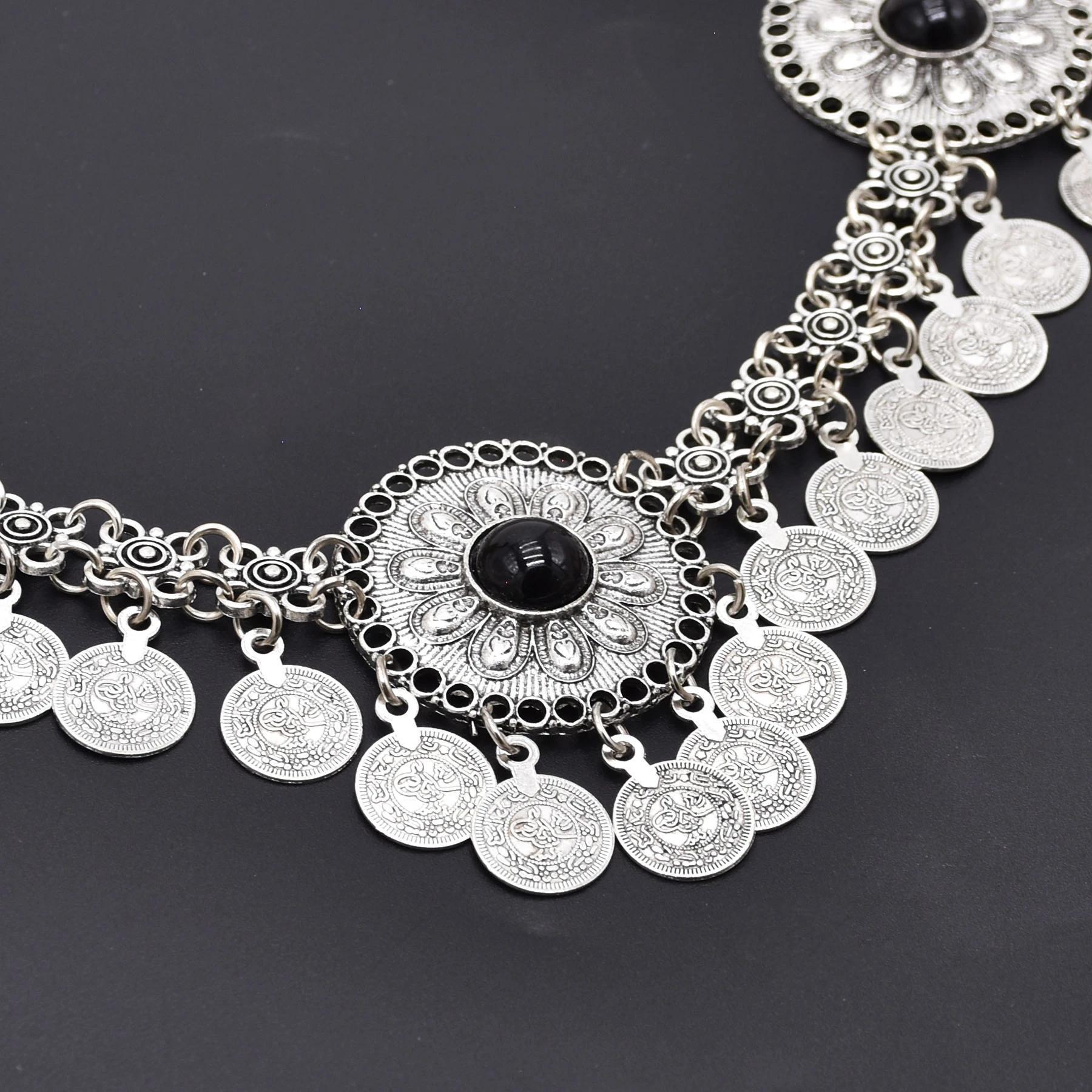 Vintage Coins Headband Head Chains Headpiece Boho Gypsy Ethnic Trible Hair Accessories Afghan Turkish Charms Female Hair Jewelry