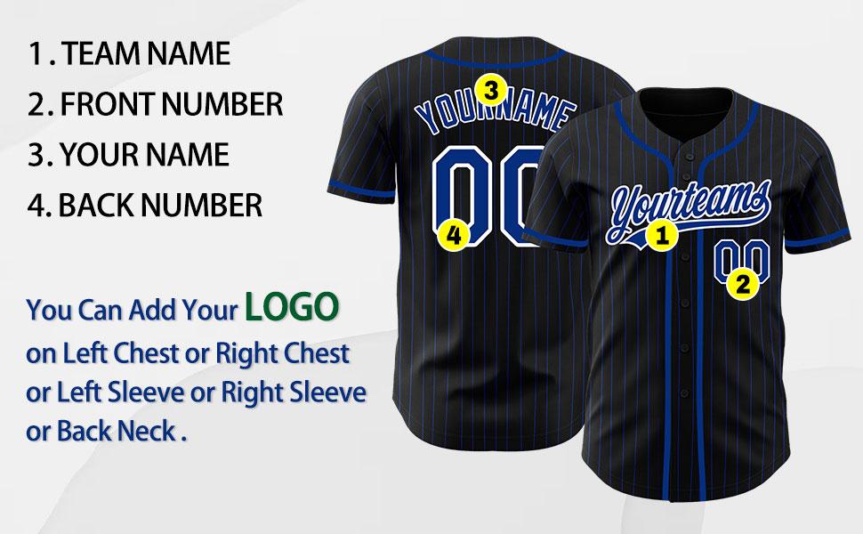 Custom Baseball Jerseys Stitched Personalized Striped Baseball Shirts for Men Women Youth Boys Sports Team Uniforms