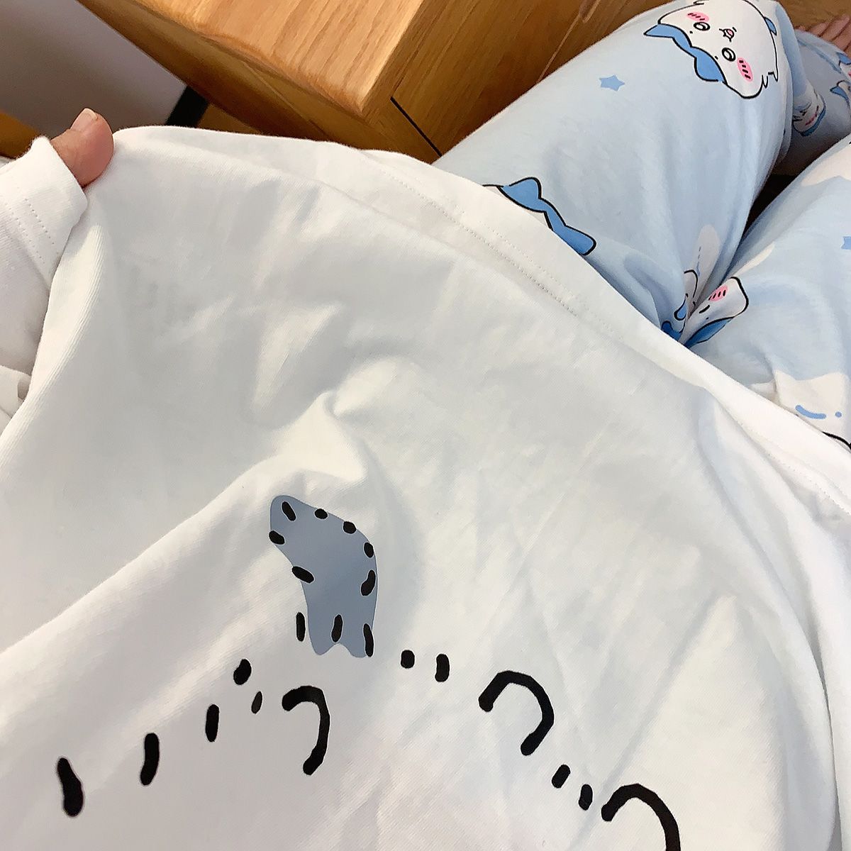 New Chiikawa Hachiware Usagi Kawaii Anime Cartoon Pajamas Long Sleeves Trousers Fashion Trend Pure Cotton Comfortable and Soft