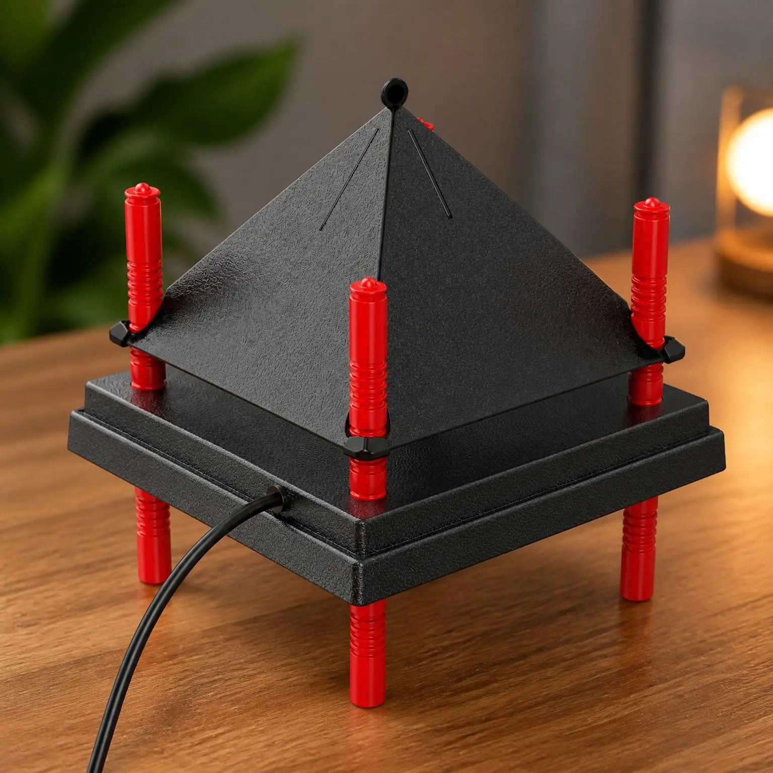 Chick Brooder Heating Plate with Anti Stand Cone, 10"x10" Fixed Temp Black