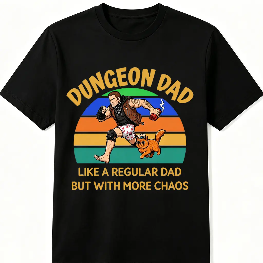 Comfort Colors Dungeon Crawler Carl Fathers Day cotton Shirt, Princess Donut And Mongo Sci-Fi  Dungeon Dad T Shirt, DCC Fan Shirts, Funny LitRPG Dad Gift