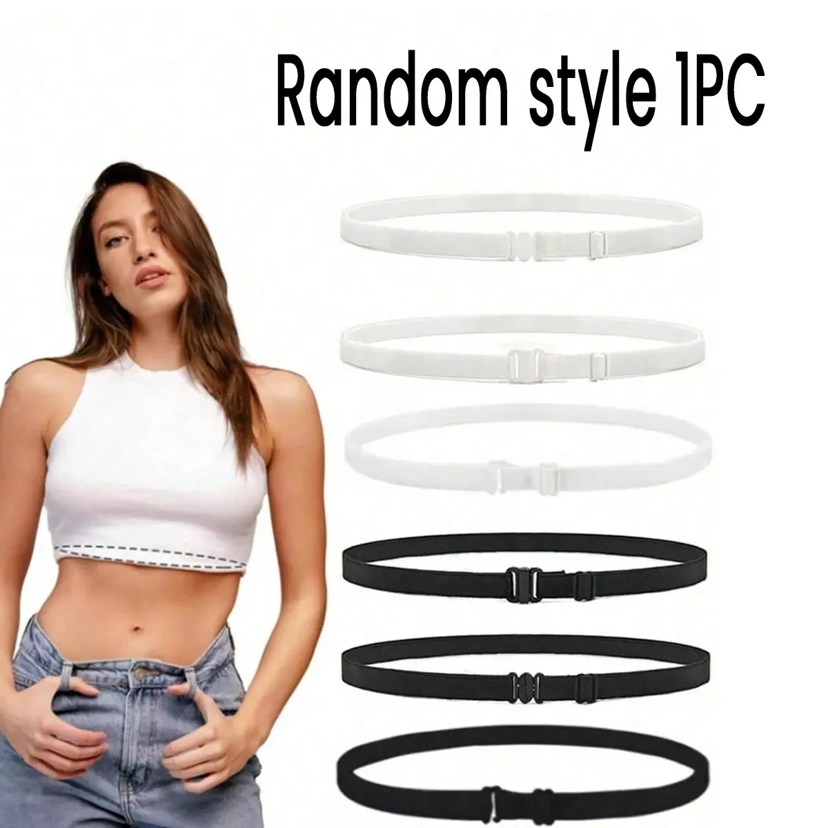 Adjustable Waistband, Knitwear Shirt Trim Belt, Abdominal Concealment Trim Belt, Elastic Waistband to Change Top Style