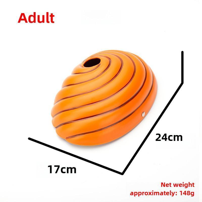 Anime Ninja Cosplay Uchiha Mask Tobi Obito Akatsuki Ninja Madara Cosplay Costume Props Halloween Party Mask Headgear Cos Obito