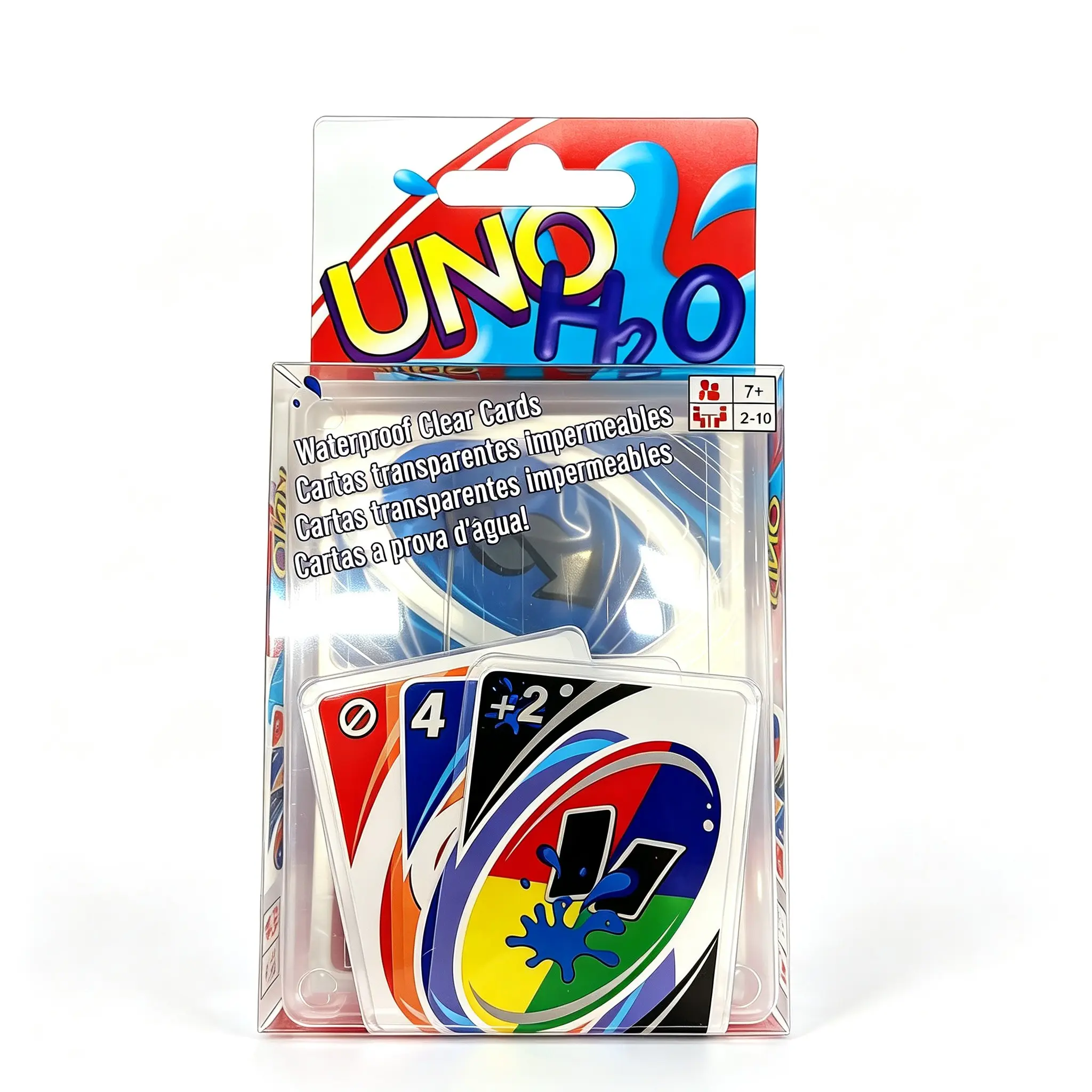 Uno H2o Waterproof Transparent PVC Poker Cards, Perfect Halloween Birthday Gift, Ideal for Game Night, Date Night & Family Gatherings