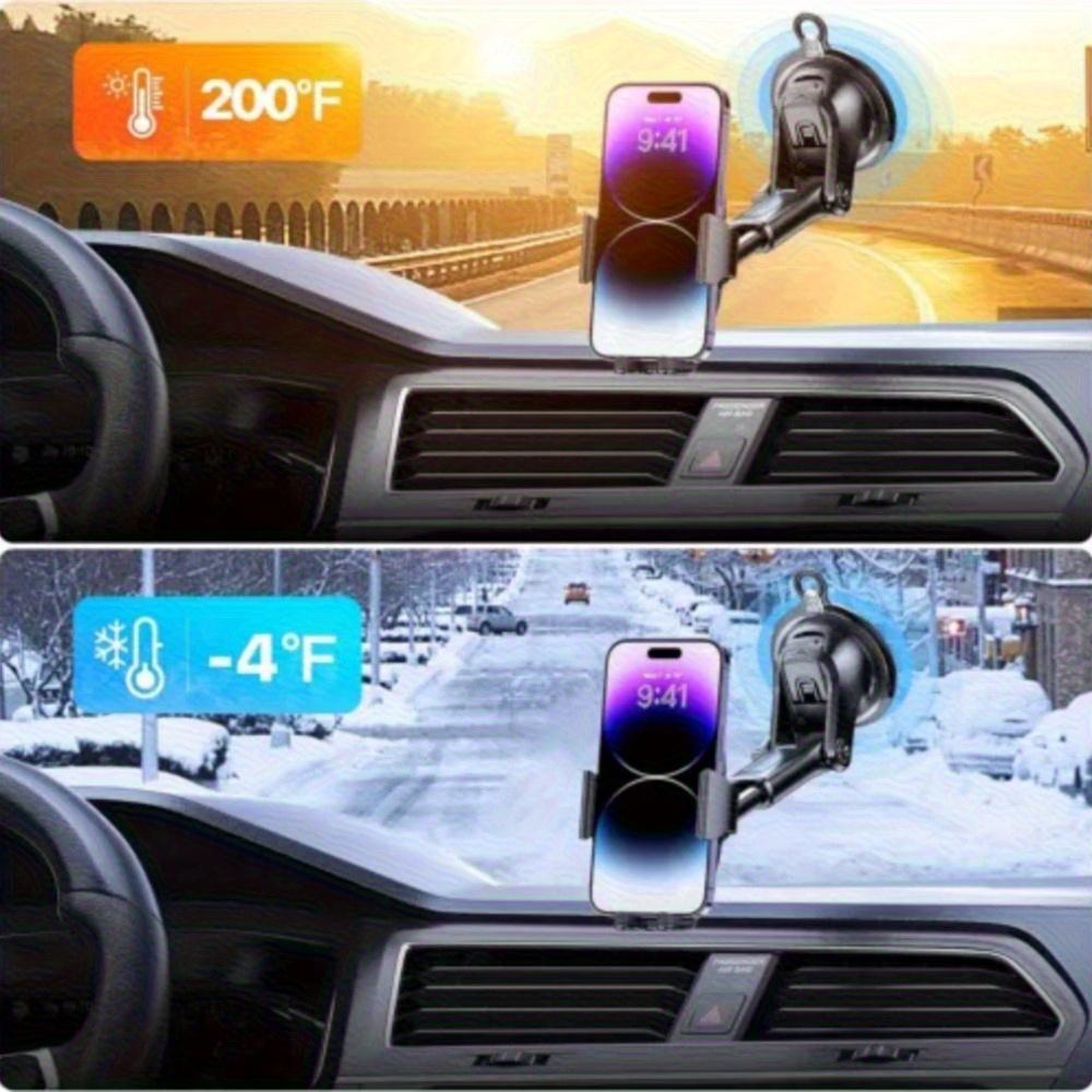 360 Degree Rotatable Car Phone Holder with Suction Cup, Car Phone Holder, Retractable Car Phone Mount, Universal Car Interior Accessories,Glass Suction Cup(FS)