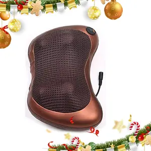 New electric cervical massage pillow with American standard plug, multifunctional car and household neck, shoulder, waist and abdomen massager, suitable for holiday gift giving