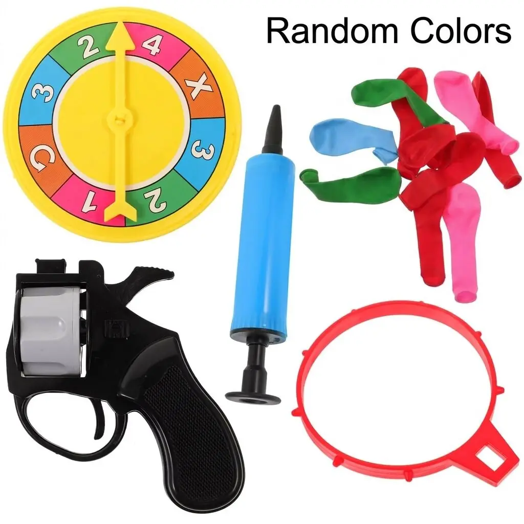 New Unique Balloon Gun, Party Prank Interactive Game Toy, Water Ball Gun, Balloon Roulette Gun, Kids Desk Toy, Family Birthday Party