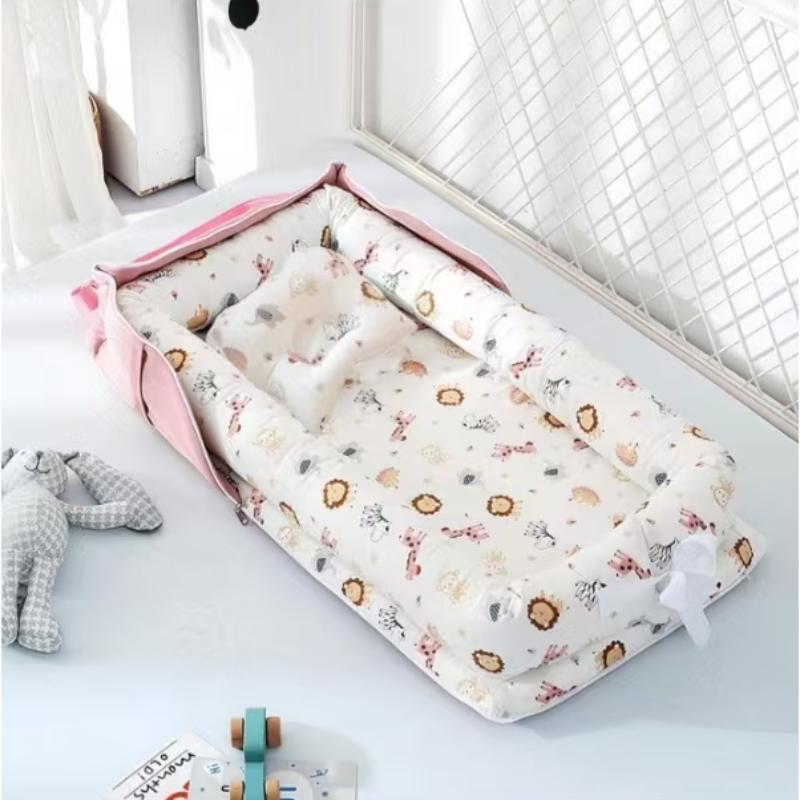 Portable Baby Bed, Baby Crib, Foldable Portable Crib, Newborn Bassinet, Baby Bed for Home, Travel, Outdoor, Baby Furniture for Infant & Toddler