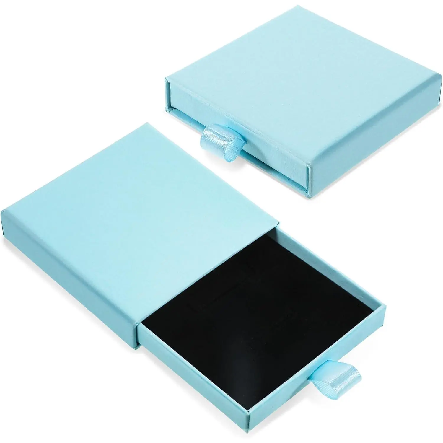 2 count Square Necklace  Box, Bracelet Box   Boxes with  Small Gifts Boxes for Jewelrys Pendent Storage Case for Necklace Bracelet Earrings Ring Display (Blue)