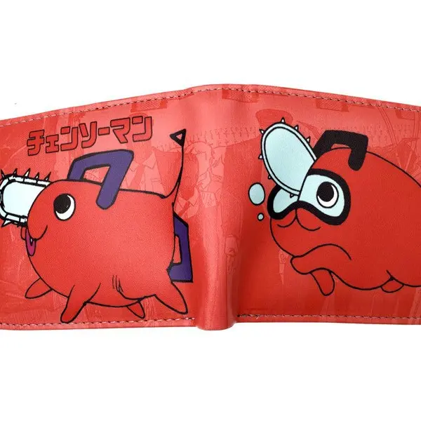 Chainsaw Man Short Wallet for Students | Anime Fashion Card Holder Gift,Retro,RFID,Slim,Blocking Pop Up Wallet,PAC-MAN,Blinky,with,air,billetera,anti,aluminum,security,fire,airtag,,edc,Red Ghost Coin Pouch,robo,metal,cash,dad,carbon, Card Carrying Holder,