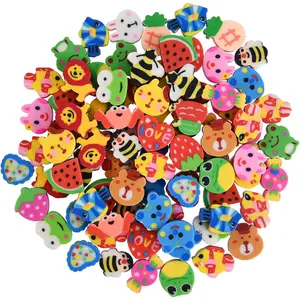 400 count Mini Fun Cute Fruit  Erasers for  Bulk, to School Party Gifts Valentine's Day Gifts (Fruit erasers)