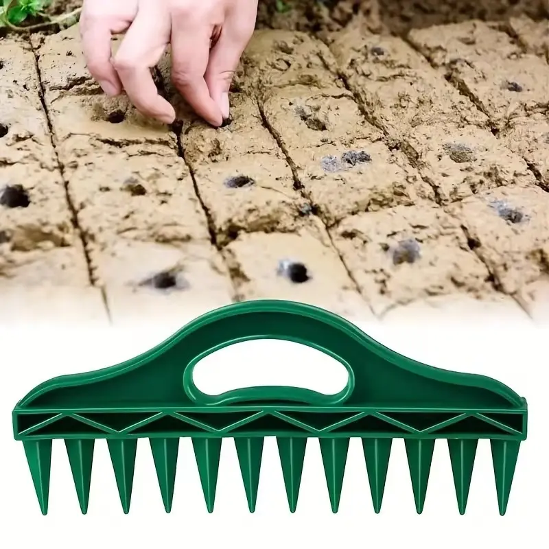 1-Piece Set, Adjustable Depth, Quick Sower, Gardening Soil Drilling Tool, Handheld Sowing Spacer, Essential for Spring Farming, Mother's Day, Father's Day, Practical Gifts for Gardening Lovers, Value Gardening Tool Set