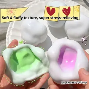 Ice Skin Glutinous Rice Ball DIY Stress Relief Toy, Handmade Moldable Slow Rebound Pressure Release Game, Includes Needle Tube