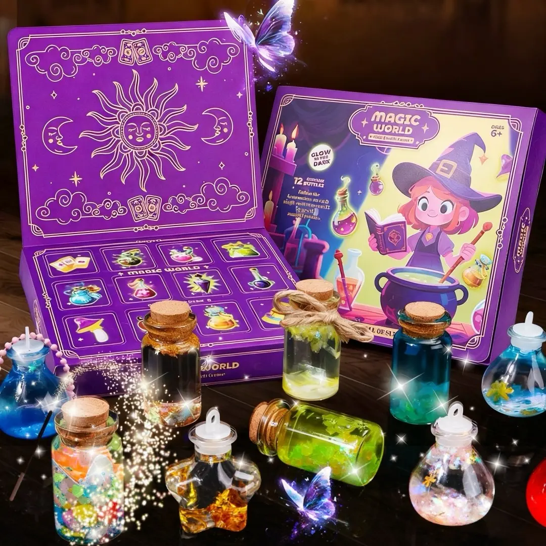 DIY Magic Water Card Bottle Set, Steam Science Experiment Toy, Natural Phenomenon DIY Toy, Magic Gift, Parent-Child Interaction, Includes Box, Ages 6+