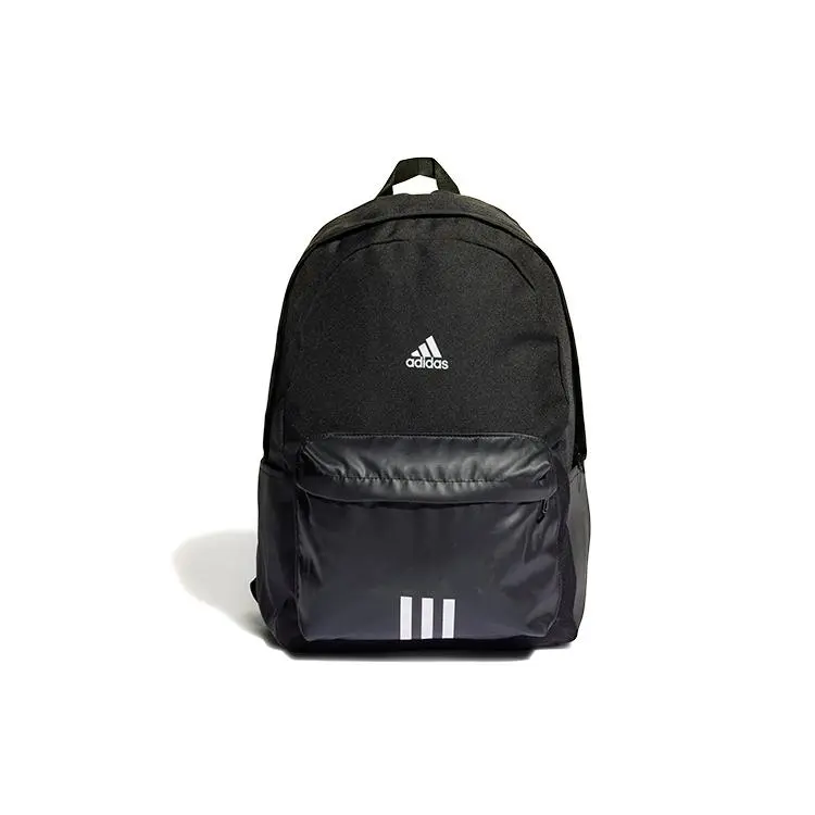 Adidas Classic Sport Badge Tricolor Polyester Backpack for Men and Women, Casual Style, Black