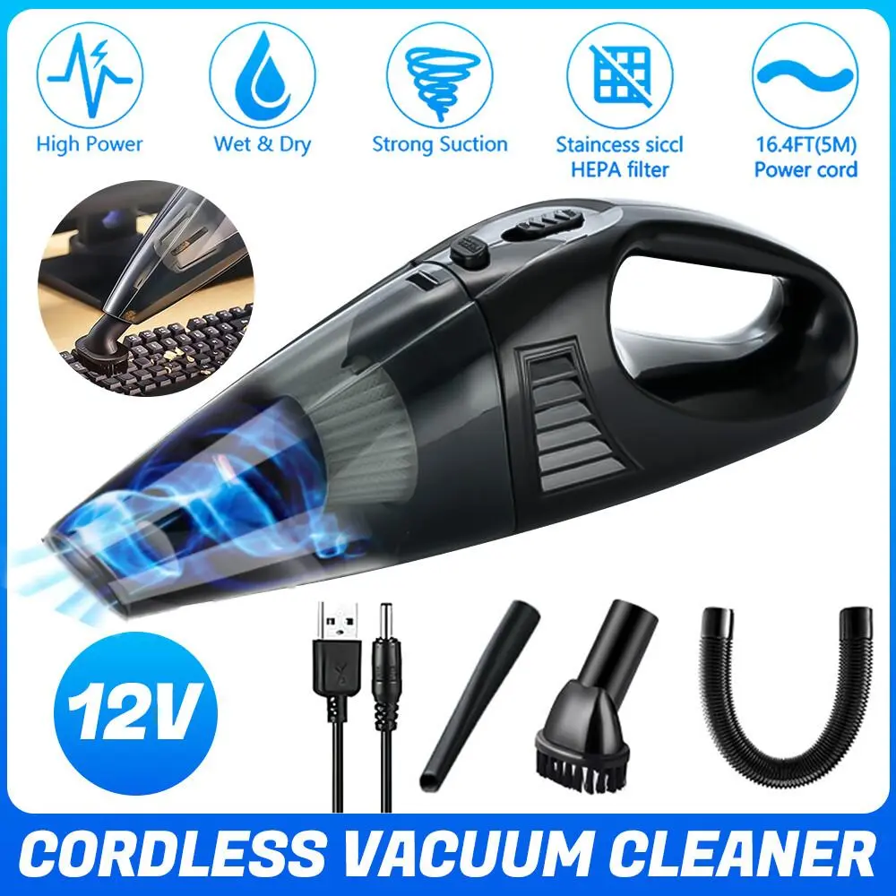 Cordless Handheld Vacuum Cleaner, Mini Vacuum with HEPA Filter, USB Rechargeable Car Vacuum Cleaner for Home and Pet Hair#DealsForYouDays
