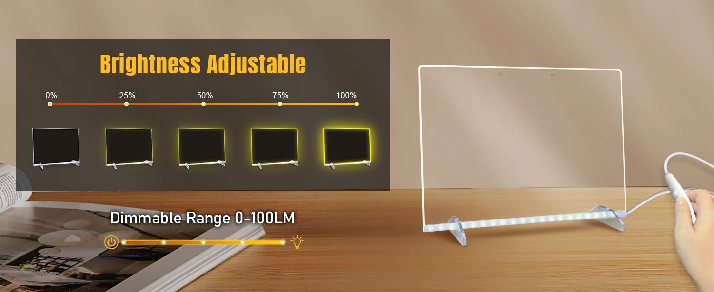 LED Note Board with Seven Colors 13"x10" for Kids 3-12 Stimulate Painting Potential Enhance Color Cognition Light Up Dry Erase Boards with 7 Markers Soft Cloth Hanging Chain Holiday Trend Gift Christmas Gift neon color Light-Up Drawing