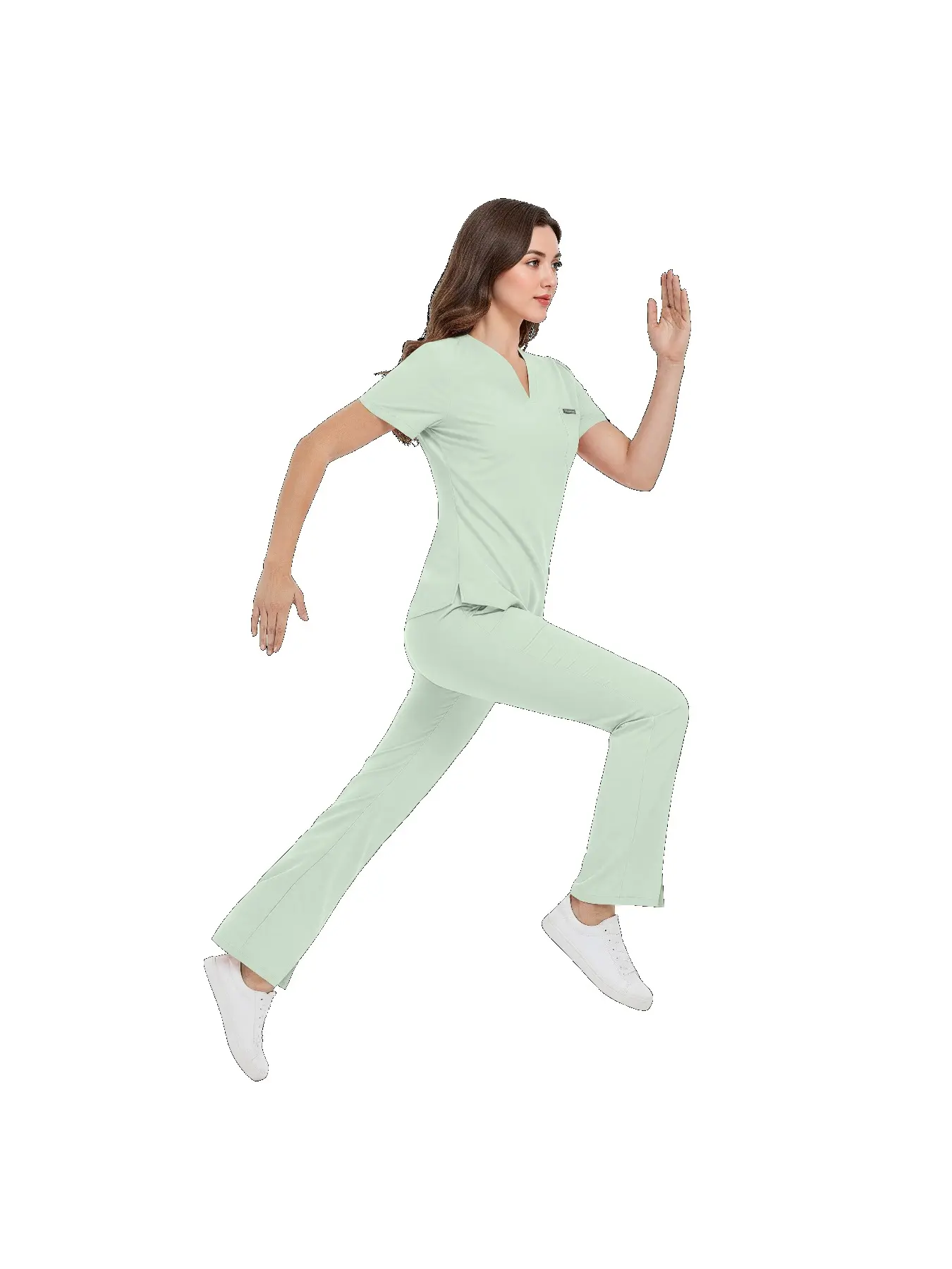 women's Sports Tops and Bottoms Set Dress Up Costume Hospital Doctor Workwear Multicolor Oral Pet Clinic Scrub Uniforms Set Daily Practical Work Clothes for Care Centers