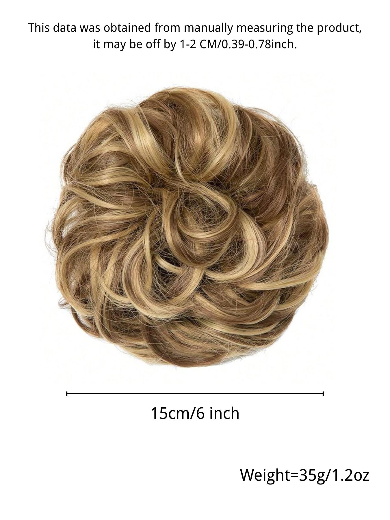 Women's Wavy Clip-In Hair Extensions, Synthetic Ponytail Pieces, Thick High Bun Hairstyle, Daily & Party Use, Adds Volume & Depth, Synthetic Soft Hairpieces