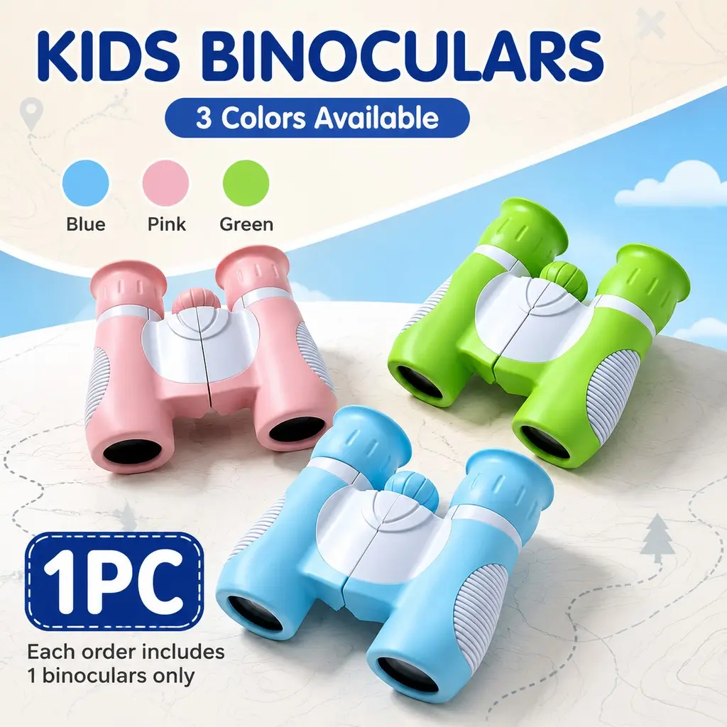 8x21 HD Compact Binoculars High Resolution | Pocket Mini Binocular for Bird Watching Camping Hiking Hunting Sports Safari, Multicolor Blue Pink Green, Ideal Easter Outdoor Gift, Travel Binoculars