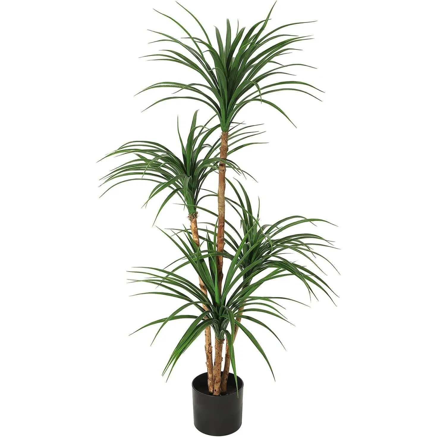 Garvee 4-Foot Artificial Dracaena Tree, Realistic Indoor Tall Dracaena Plant for Home Decor, Adjustable Synthetic Tree Perfect for Photo Backgrounds and Interior Decoration
