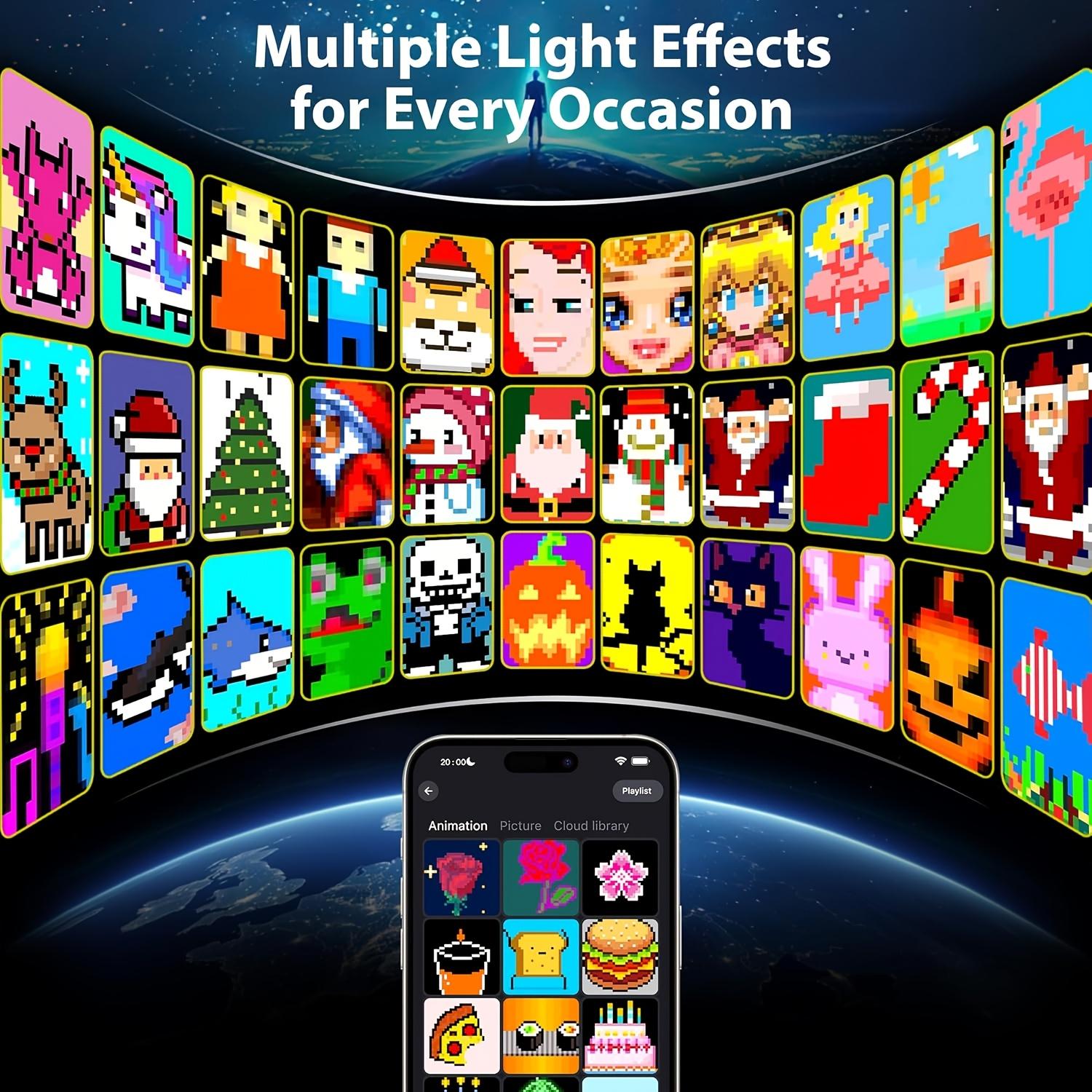 GDNYZ Smart Curtain Lights – App & Remote Control, Music Sync, Programmable with Dynamic DIY Color-Changing Patterns for Indoor Bedroom Window Party Backdrop Outdoor Decor