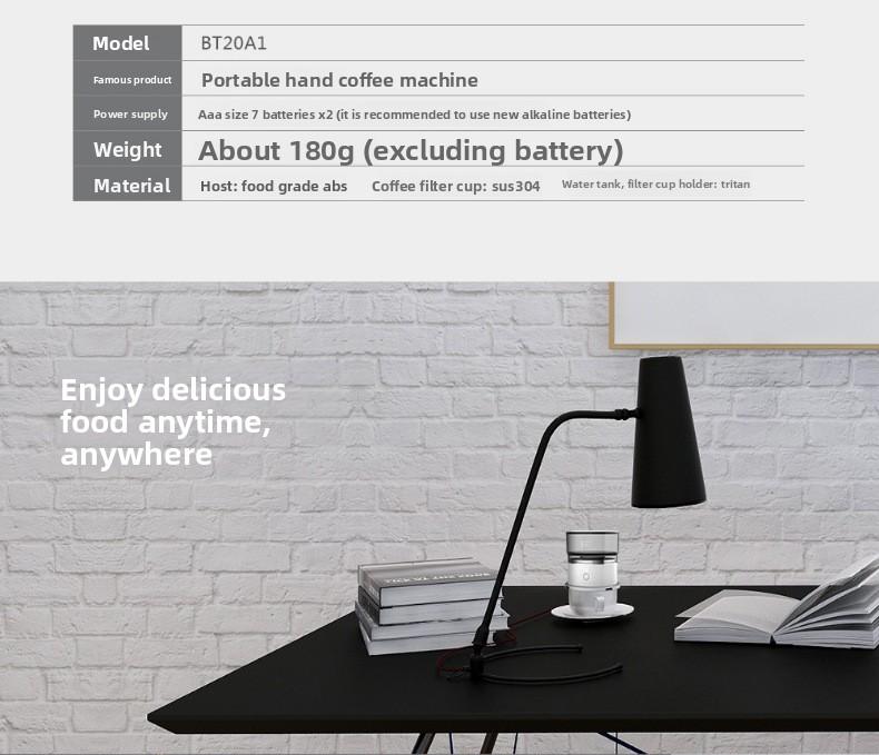 Mini American-style coffee maker for outdoor travel and camping, manual drip coffee machine