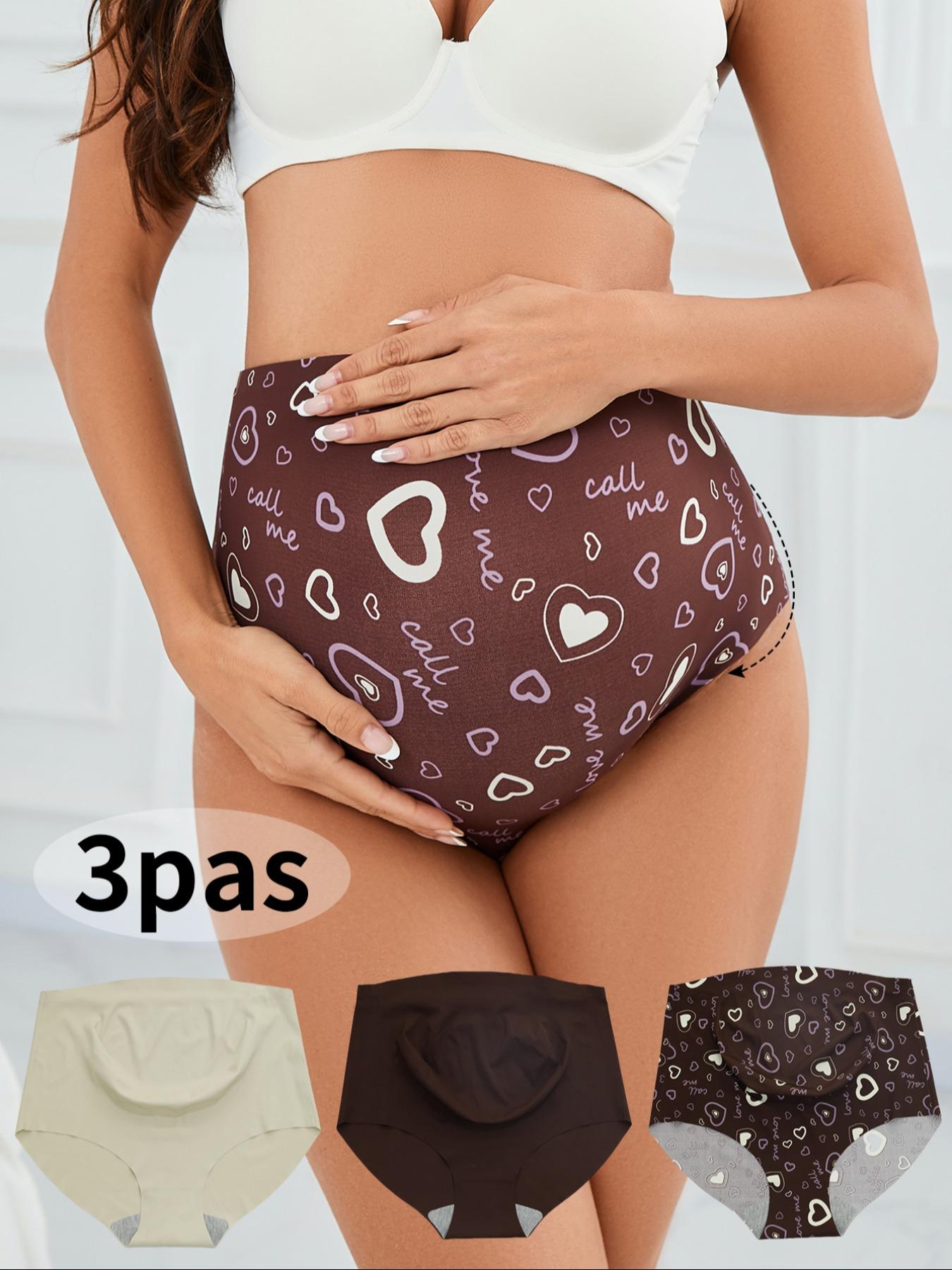 3-Pack Maternity Shorts with High Waist Design, Comfortable for Pregnancy and Postpartum, Soft Premium Fabric Maternity Underwear for Daily Wear, Maternity Clothes