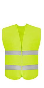 Reflective Safety Vest 2pcs - High Visibility Vest Adjustable Straps for Outdoor Jogging, Cycling, Walking and Riding